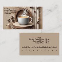 Custom Modern Graphic Coffee Shop & Punch