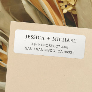 Custom Modern Gray First Names and Return Address