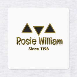 Custom Modern Iron Closing Label Etiketten