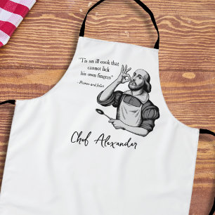Custom Modern Koch Funny Shakespeare Zitat Schürze