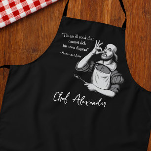 Custom Modern Koch Funny Shakespeare Zitat Schürze
