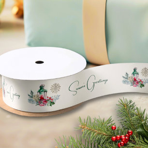 Custom Modern Lantern Folies Weihnachten Satinband