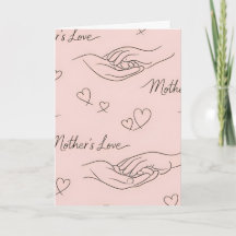 Custom Modern Line Art Mother's Day