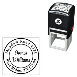  Custom Modern minimalist | Round Return Address Permastempel