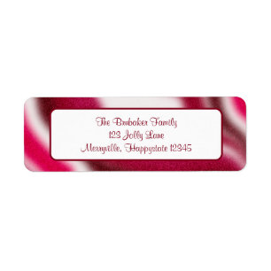 Custom Modern Red Christmas Rücksendeadresse