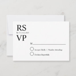 Custom Modern rsvp card Einladung