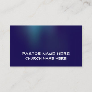 Custom Modern Stylish Christlich Church Pastor Visitenkarte