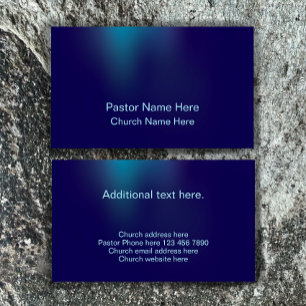 Custom Modern Stylish Christlich Church Pastor Visitenkarte