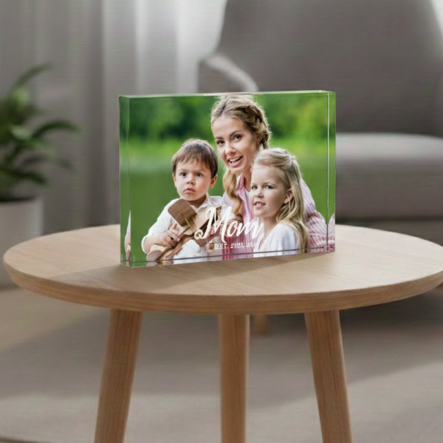 Custom Mom Established Modern Script  Fotoblock (Von Creator hochgeladen)