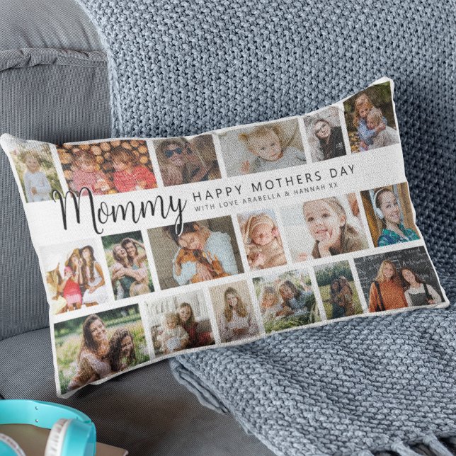 Custom Mommy 18 Foto Collage Lendenkissen (Von Creator hochgeladen)