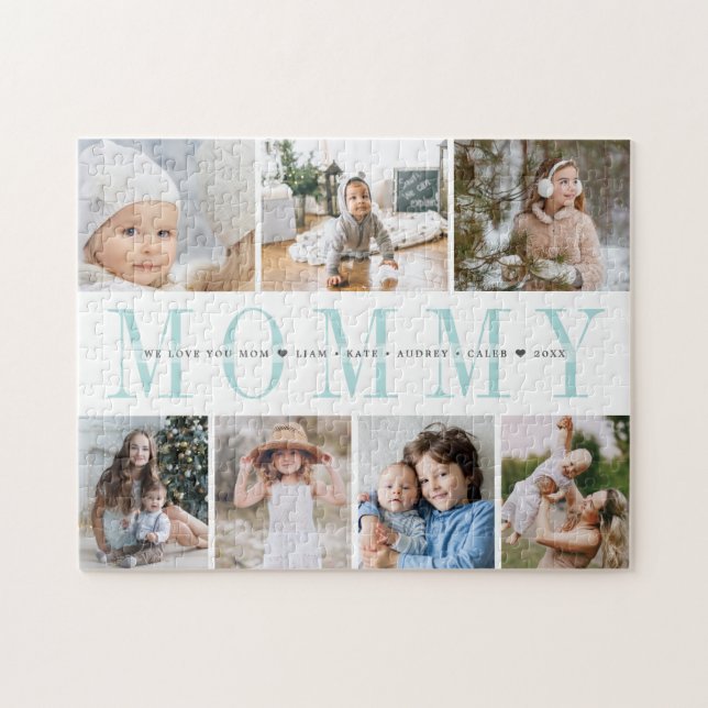 Custom Mommy 7 Foto Kids Collage (Horizontal)