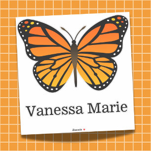 Custom Monarch Butterfly Vinyl Contour XL Aufklebe Aufkleber