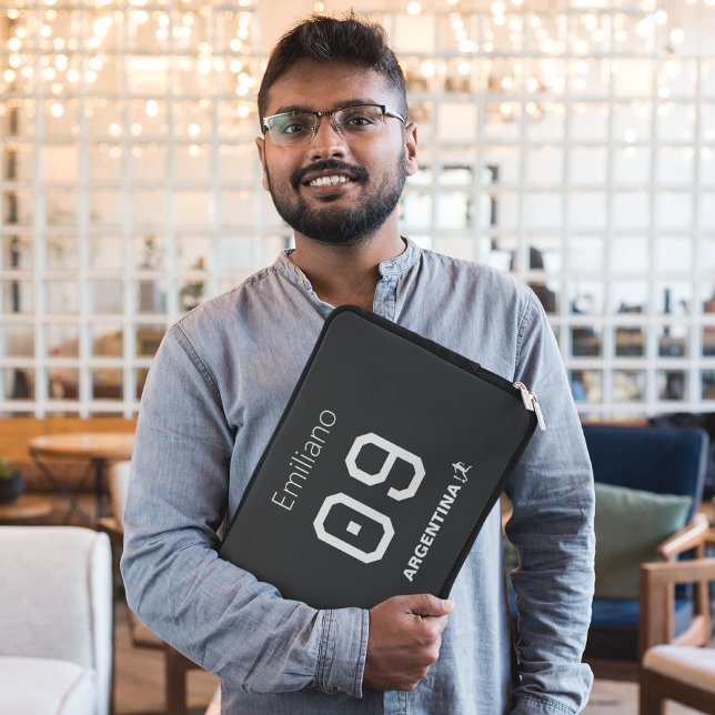 Custom Monochromatic Argentinian National Team  Laptopschutzhülle (Von Creator hochgeladen)