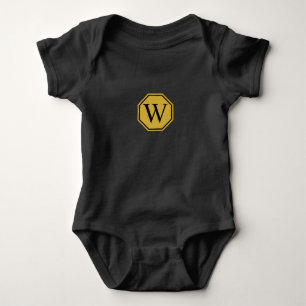 Custom Monogram Baby Jersey Bodysuit Strampler