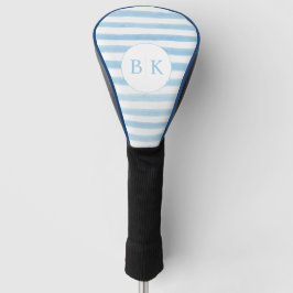 Custom Monogram Blue Strip Golf Head Cover Headcover