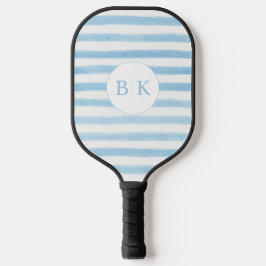 Custom Monogram Blue Striping Pickleball Paddle