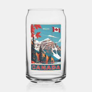 Custom Monogram Canada Travel Poster Dosenglas