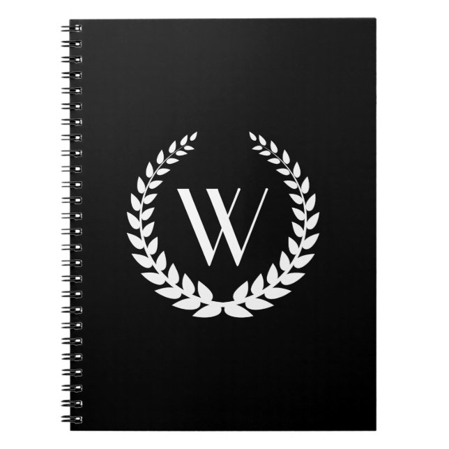 Custom Monogram Elegant Office Notizblock (Vorderseite)