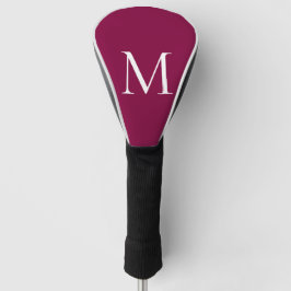 Custom Monogram Fuchsia schwarz Golf Headcover