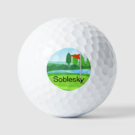 Custom Monogram Golf Course Golf Balls Golfball
