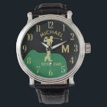Custom Monogram Golf Name Best Vater Gfit Armbanduhr<br><div class="desc">Diese einzigartige Armbanduhr ist als Geschenk für Ihren Vater konzipiert, der wirklich Golf liebt. Enthält das Monogramm / Initial; Vorname und "Bester Papa". Es gibt sogar eine einzigartige Anordnung des Monogramms - sehen Sie genau hin und Sie werden drei Farben sehen, was ihm das Gefühl der Tiefe gibt. Wenn Sie...</div>