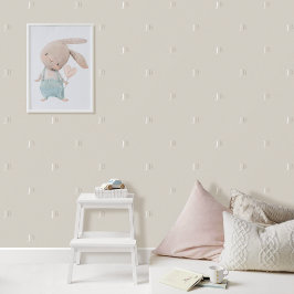 Custom Monogram Initial Pattern Greige Gray Beige Tapete