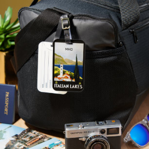 Custom Monogram Italian Lakes Gepäckanhänger