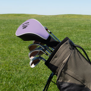 Custom Monogram Lavendel Golf Head Cover Headcover