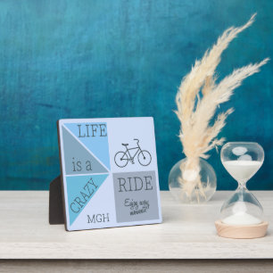 Custom Monogram Life ist eine verrückte Reise Fotoplatte