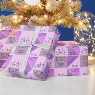 Custom Monogram Life ist eine verrückte Reise Geschenkpapier