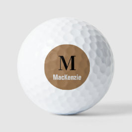 Custom Monogram + Name Golf Ball
