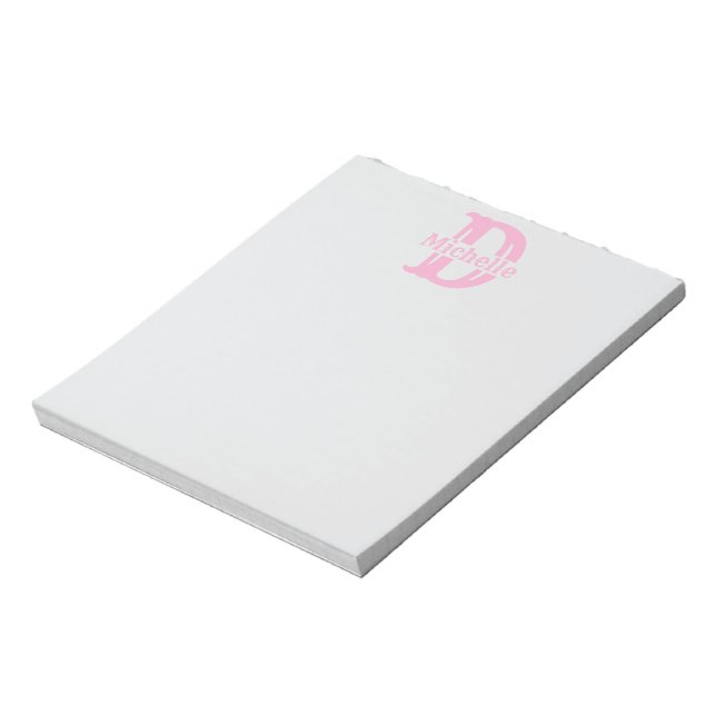 Custom Monogram Notepad - Create Your Own Sticky Notizblock (Rotiert)