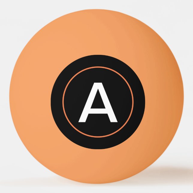 CUSTOM MONOGRAM Pong Ball Tischtennisball (Vorderseite)