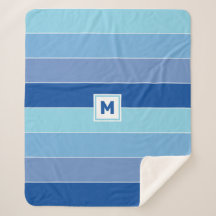 Custom Monogram Sherpa Blanket