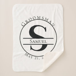 Custom Monogram Sherpadecke