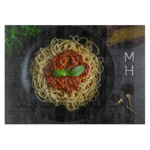 Custom Monogram Spaghetti Schneidebrett
