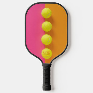 Custom Monogram Tennis Balls Pickleball Schläger