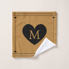 Custom Monogram Unique Stylish Waschlappen