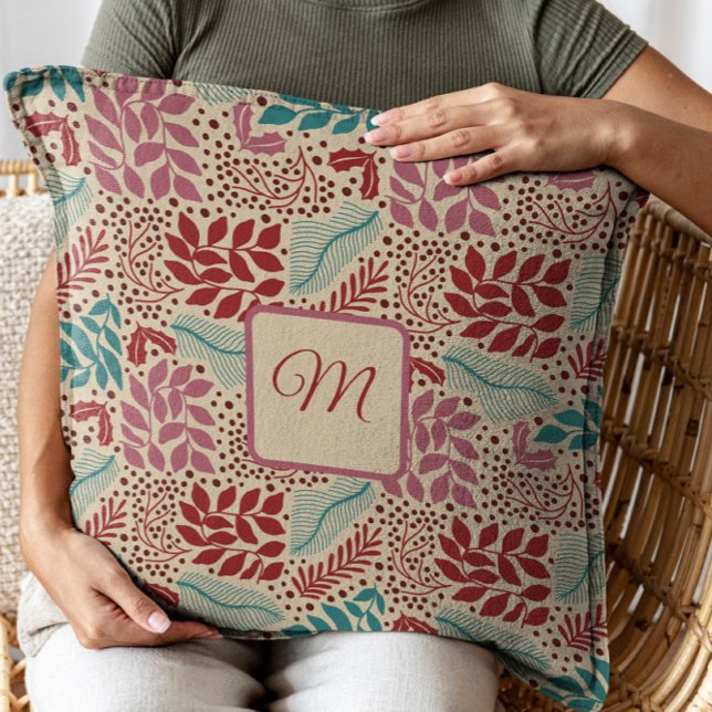 Custom Monogram Vintag Cosy Christmas Kissen (Von Creator hochgeladen)