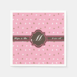 Custom Monogram Wedding Napkins Serviette