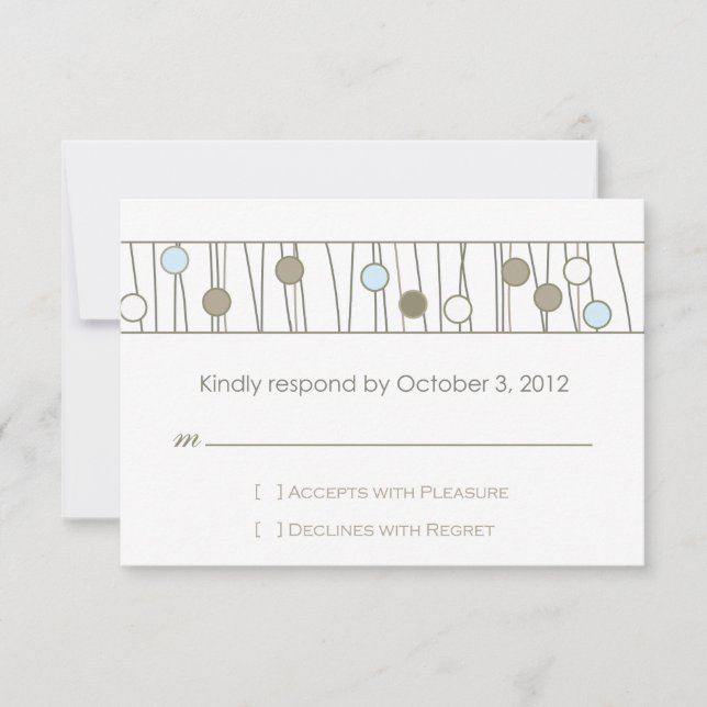 Custom_Monogram Wedding RSVP Karte (Vorderseite)