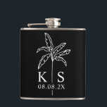 Custom Monogram Wedellogo Palm Tree Tote Bag Fl Flachmann<br><div class="desc">Custom Monogram Wedding Logo Palm Tree Tote Bag,  Save the Date</div>