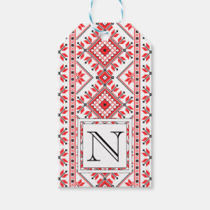 Custom Monogram Weihnachtsgeschenk-Tag Geschenkanhänger