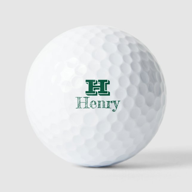 Custom Monogram With First Name Golfball (Vorderseite)