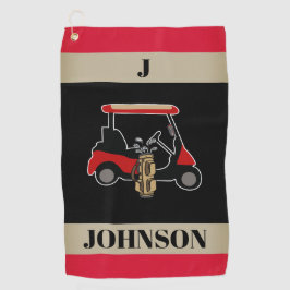 Custom Monogrammed Personalized Two-Tone Golfhandtuch