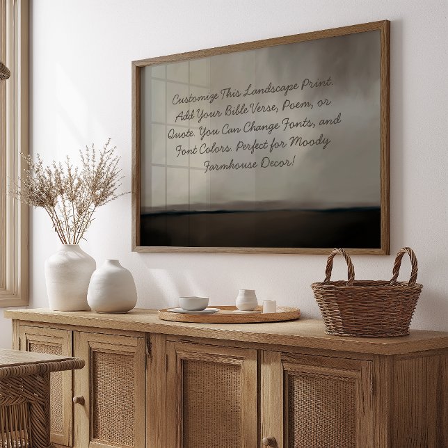 Custom Moody Farmhouse Quote, Sprichwort, Bible Ve Poster (Von Creator hochgeladen)