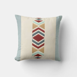 Custom Moroccan Geometric Embroidery Pattern Art Kissen