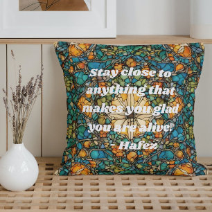 Custom Mosaik Muster Nowruz iranisches Neujahrsges Kissen