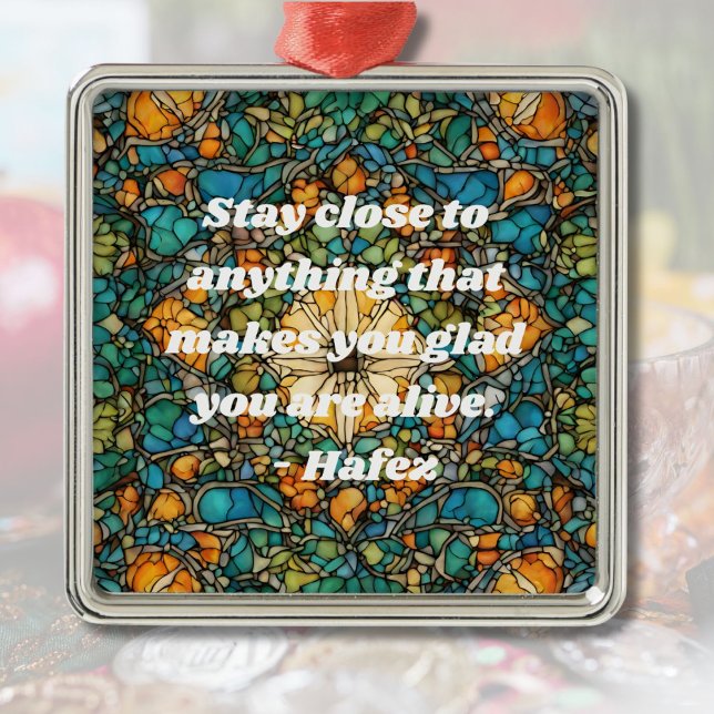 Custom Mosaik Muster Nowruz iranisches Neujahrsges Ornament Aus Metall (Custom Mosaic Pattern Nowruz Iranian New Year Gift)