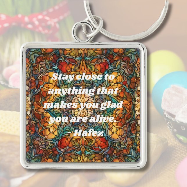 Custom Mosaik Muster Nowruz Persian Neujahrsgesche Schlüsselanhänger (Custom Mosaic Pattern Nowruz Persian New Year Gift)